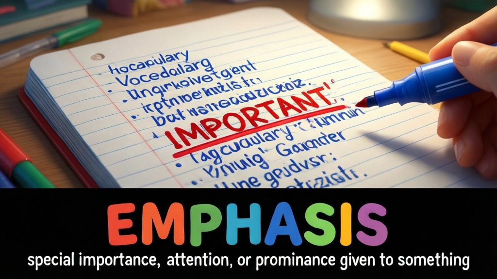English Illustration for emphasis